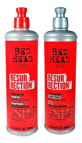 Kit Tigi Bed Head Resurrection Shampoo + Acondicionador X400