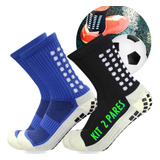 Kit 2 Pares Meias Antiderrapante Futebol Pro Socks Esportiva