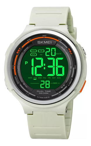 Reloj Skmei 1841 Sport Digital Led Gris Claro Para Hombre