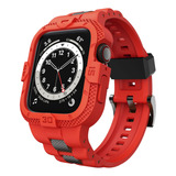 Malla Para Apple Watch Series 9 8 7 45mm/44mm/42mm Red