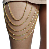 Bodychain Leg  Accesorio Para Pierna Strass Colgantes