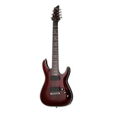 Guitarra Eléctrica Schecter Hellraiser C-7 De Arce/caoba Black Cherry Con Diapasón De Palo De Rosa