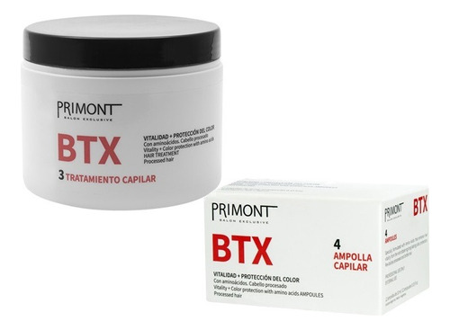 Kit Btx Tratamiento 500g + Ampollas Primont