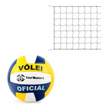 Kit Vôlei  / Bola De Volei + Rede 9 Metros - Lazer