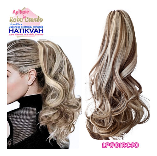 Rabo De Cavalo Aplique De Cabelo Presilha 40 Cm Promoção! 