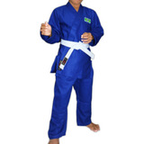 Kimono Azul Judo Infantil Dojo Reforçado 