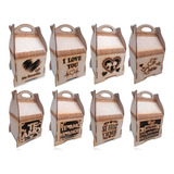 Cajas Tipo Bolsa Mdf 17x22x36cm Pack X4 Unidades