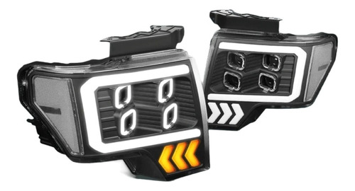 Faros Led Drl Ford F-150 Lobo 2009 2010 2011 2012 A 2014