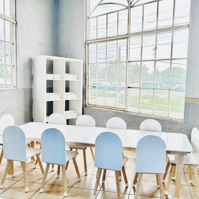 Set Infantil Mesa Sillas Mobiliario Montaje Renta Eventos Blanco