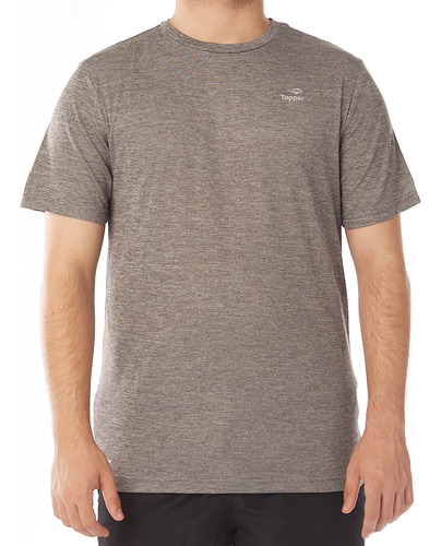 Remera Hombre Topper Dry Cool Lisa Original Gris