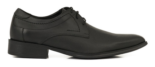 Zapato Hombre Vestir Cuero Elegante Acordonado Briganti Goma