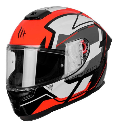 Casco Moto Mt Hummer Quality A5 Rojo Integral Motorace Vm