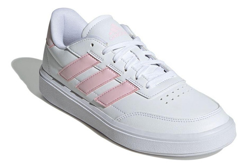 Tênis adidas Courtblock Feminino Branco/rosa Sola Reta