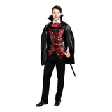 Disfraz Vampiro Halloween Para Hombre Vestido Gotico Dracula