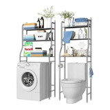 Mueble Rack Organizador Baño Estante Sanitario Taza Lavadora