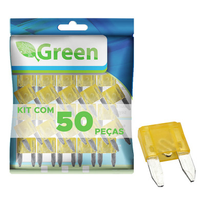 50 X Fusível Automotivo Lâmina Mini Kit Com 50 Peças 5 Amp