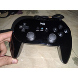 Nintendo Wii Control Pro Wii Classico Negro Original Probado