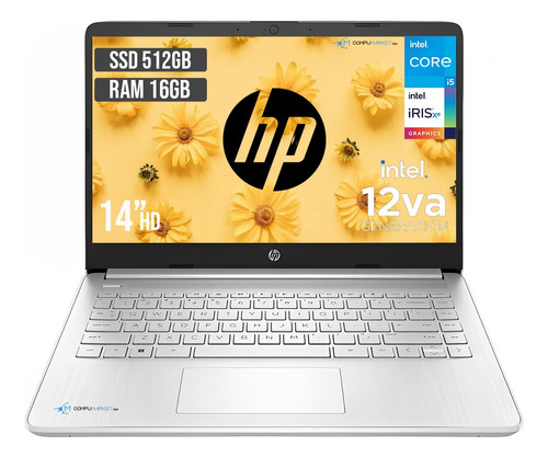 Portatil Hp Intel Core I5 1235u Ssd 512gb + Ram 16gb Led 14