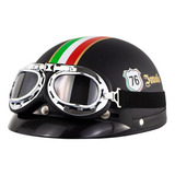 Casco Vintage De Moto Con Parabrisas, Personalizado