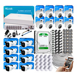 Kit Cámaras Seguridad 1080 Hilook Dvr 16 Ch + 16 Cam + Dd 2t