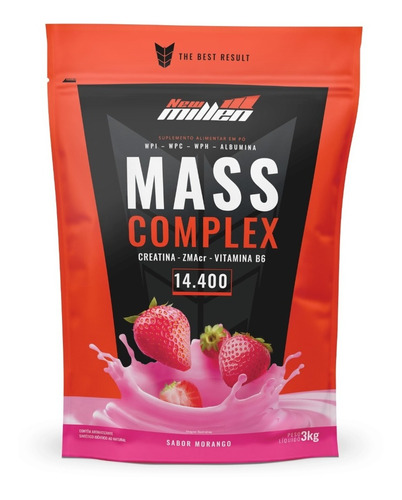 Hipercalórico Massa 14400 Premium - 3kg - New Millen