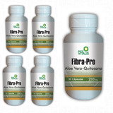 Pack 5 Fibra Pro 90 Caps C/u Aloe Vera Quitosa Lactobacillus