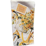 Toalla De Cocina Estampada Diseño Sweet Home Yellow Bike