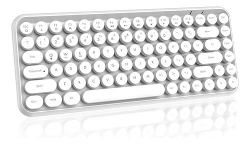 Teclado Inalámbrico Mini Portátil Felicon/blanco