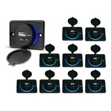 Kit 10 Carregador De Celular Para Carro 1 Usb + 1 Usb Power 