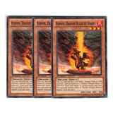 Yugioh 3x Burner Dragon Ruler Of Sparks Comun 1st Ltgy-en0