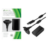 Kit Carga Y Juega Para Control Xbox 360 Pila Bateria Y Cable