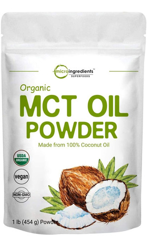 Mct Oil Powder 16 Oz Fast Fuel For Body And Brain, C8 Mct