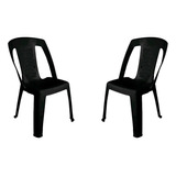 Silla Capri X2 Mascardi Color Negro Directo De Fábrica