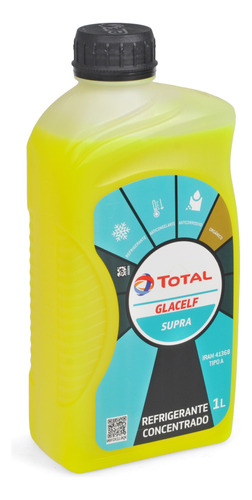 Liquido Refrigerante Total Glacelf Supra Amarillo 1 Litro