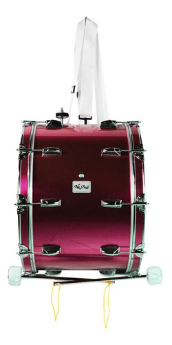 Tambora De 24 X 18 Pulgadas Color Vino New Beat Nbmd-2418c