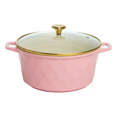 Sarten Olla Antiadheren Aluminio Fundido Paris Hilton 4.3 Lt Rosa