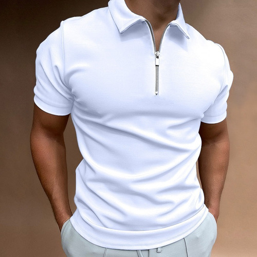 Camisas Polo Casuales De Verano Con Cuello Vuelto Para Hombr