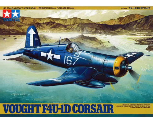 Kit De Maquetas Tamiya 61061 Vought F4u-1d Cors Air 1/48