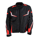 Chamarra Deportiva Para Motociclista Kohl ® 119 Negra/ Rojo 