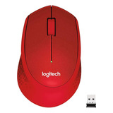 Logitech M331 Silent Plus - Raton Inalambrico  Color Rojo