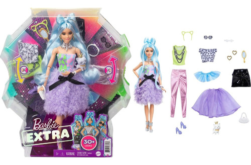 Muñeca Barbie Extra Deluxe Mattel Ropitas 