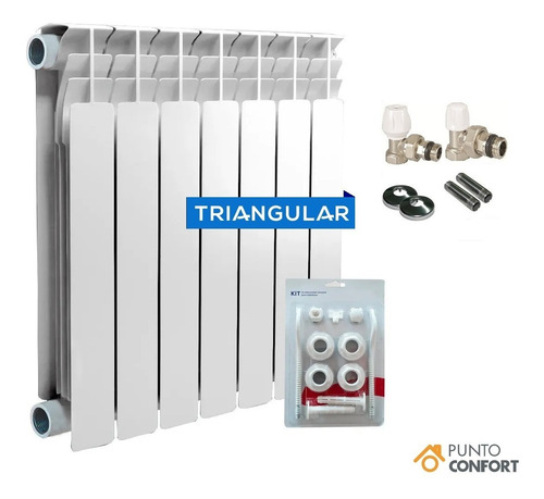 Radiador Triangular Bj 350 X 10 Elementos + Kit + Envio