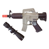 Rifle Airsoft Electronica + 100 Bbs. Full-auto Infantil