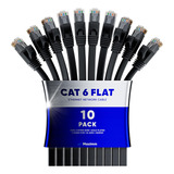 Cable Ethernet Cat 6 De 10 Pies - Con Un Cable De Conexión L