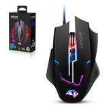 Mouse Gamer Barato 3200 Dpi 7 Botões Com Led Em Transição De Cor Cabo De Nylon Reforçado Usb 2.0 Peso Interno X-soldado