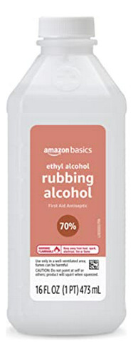 Alcohol Etílico 70% Amazon Basics, 16 Oz (solimo Antes)