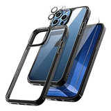 Funda + Protectores Pantalla Camara iPhone 13 Pro Max Negro