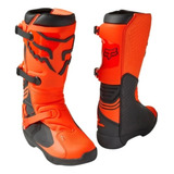 Botas Comp Talle Niño Naranja Motocross Moto Enduro Fox 