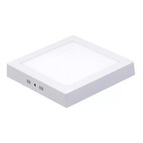 Plafón Led 18w Sobrepuesto Cuadrado Luz Cálida 