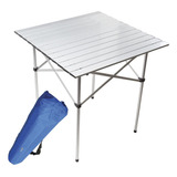 Mesa Plegable Aluminio Camping Con Bolso Portable